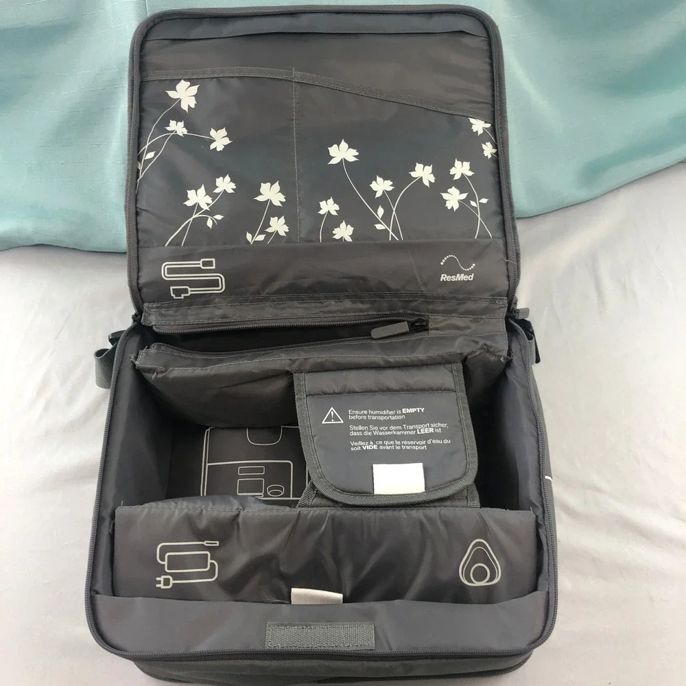 ResMed AirSense 10 CPAP Travel Bag Gray Padded Case w/ Shoulder Strap CASE ONLY